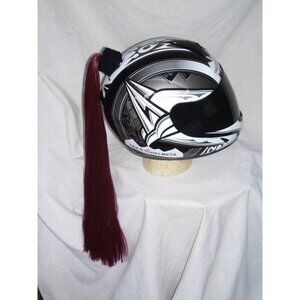 HELMET PONYTAIL BURGUNDY..MOTORCYCLE,SKATEBOARD or BIKE